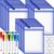 36 pcs Job Ticket Holders, Dry Erase Pockets Shop Ticket Holders Work Order Holder Pockets Clear Dry Erase Sleeves, 14 * 10 Both Sides Clear for Work, Office, Classroom Organization(Blue)