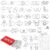 36Pcs Metal Brain Teaser Puzzles Set with Pouch,Steel IQ Games Physics Mind Metal Puzzles,Brain Teaser Wire Puzzle Game,Wire Magic Trick Toy for Adults Challenge Gifts