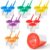 36 Pcs No Spill Paint Cups with Lids & Brushes – 6 Colors (3 Sets Each) & 2 oz Spill-Proof Containers, Mess-Free Kids Painting Set for Art, School, Classroom, Crafts