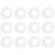 36Pcs Plastic Clothing Dividers Size Buckle Organizers for Closet Shelf