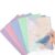 36pcs Plastic Filing Envelopes A4 Snap Button Closure Waterproof Transparent File Bags(Purple)