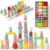 36 Pcs Wooden Stacking Rocks Stones Building Blocks Sensory Toddler Toys