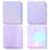 36 Sheets Holographic Sticker Paper, Overlay Lamination Sticker Paper Self Adhesive Waterproof – Gem, Dot, Colorful, Star Patterns(Holographic Transparent)