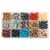 375pcs 8mm Natural Gemstone Beads Crystal Bracelet Jewelry Making Kit,15C