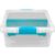 37 Quart Medium Split And Store Clear Plastic Storage Bin With Removable Divider Stackable Organizer Container For Crafts Hardware Sewing Supplies Garage Closet Household Separated Storage Tub