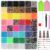38000 Pcs 3mm Flatback Rhinestones for Bedazzling, 48 Color Resin Gems with 3 Craft Glue Tubes and Storage Box for Clothes, Nails, Tumblers, Shoes, Phone Cases and DIY Crafts