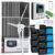3880W 48V Hybrid Solar Wind Kit: 24x 120W Panel + 1000W Turbine + 8X 100Ah LiFePO4 20kWh + 6000W/18000W Inverter 120V/240V + Dual MPPT Hybrid Charge Controller Off Gird System