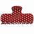 3.8 Inch Polka Dot Acetate Claw Clip for Women Thin & Thick Hair, Red