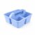 3 Compartment Desktop Organizer Caddy, Portable Plastic Storage Caddy with Handle, Multi Purpose Storage Bin for School Classroom Office Art Craft Supplies