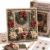 3D Christmas Fabric Poke Art Kit, Handmade Fabric Poke Art Kit, Vintage Holiday Handmade Decoration,DIY Christmas Craft Kit for Adults & Beginner (White)