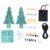 3D Christmas Tree, DIY Electronic Circuit Assembly Kit LED Stereo Christmas Tree Holiday Decor for Learning Teaching Educational (Colorful DIY Set)