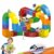 3D DIY Cube Train Track Set, STEM Blocks Toy for Kids Ages 3+