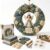 3D Fabric Poke Wreath DIY Kit, Christmas Wreath DIY Kit for Adults，Angel
