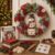 3D Fabric Poke Wreath DIY Kit,Christmas Wreath Making Kit for Beginner & Adults, No-Sew Fabric Craft Kit,DIY Holiday Decor, Handmade Christmas Art Project Gift，Snowman