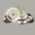 3D Floral Wall Art Clock with LED Light, Silent Quartz Decorative Hanging