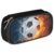 3D Football Leather Pencil Case Pen Holder Sports Large Capacity Black Stationery Storage Pencil Bag with Zipper for Boys Girls Soccer Ball in Ice Fire Pencil Pouch Box for School College Office