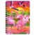 3D LiveLife Jotter – Flamingo Lingo from Deluxebase. Spiral Bound A6 5.5x4in Small Notebook with 80 Plain Recycled Pages. Pocket Sized Animal Notepad, Journal or Drawing Book with Bird Cover