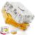 3D Maze Cube Ball Puzzle Brain Teaser for Adults & Kids, Educational Learning Toys Logical Thinking, Family Board Games Tabletop, Durable Puzzle Cube (White&Yellow, 2.4×1.8×2.4)