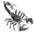 3D Mechanical War Scorpion Model Kit, 1073PCS Metal Assembly Puzzle(Black)