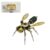 3D Metal Puzzle for Adults DIY Mechanical Bee Punk Assembly Kit 90 PCS
