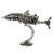 3D Metal Puzzle for Adults Mechanical Shark Steampunk Assembly Kit 209 PCS