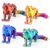 3D Printed Animals, 4 Pack Articulated Leopard Fidget Toy ADHD Relief