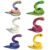 3D Printed Animals Snake Sensory Fidget Toys 4pcs,3D Printed Toys Figurines Set Birthday Gifts Party Favors for Kids Boys Girls ADHD Stress Relief,Goodie Bag Stuffers,Desk Toy for Classroom Prizes
