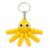 3D Printed Articulated Octopus Keychain (Yellow)