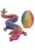 3D Printed Dragon Eggs, Glow in the Dark, 11 Inch, Fidget Toy for Kids and Adults, Home Office Desk Decor (Red-Yellow-Blue)