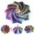3D Printed Expandable Star Fidget Spinner Handle Desk Toy Iridescent Gift