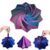3D Printed Expanded Sensory Fidget Star，Stress-Relief Spinning Tower Toy with Handle Frustration Star Toy, for Office desks as a Stress-Relief Gifts，BluePurple