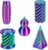 3D Printed Fidget Toys (5 Pack), Impossible Cone Spiral Pyramid & Little Ouchies Pain Stim for Stress Anxiety Relief, Classroom Exchange School Activities Party Favors