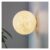 3D Printed Moon Wall Light Resin and Fiber Optic Lamp 15cm