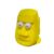 3D Printed pop-Out Eye-Relieving Toy, 2.8-inch Stone-Like face (Yellow)