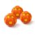 3D Printed Press Ball Fidget Spinner for Adults 3 Pack (Orange)
