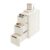 3 Drawers Storage Cart, Large capacity Narrow Plastic Dresser, Portable