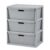 3 Drawer Storage Tower, Removable Bins with Handles for Home Office Closet