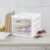 3 Drawer Unit, Clear Plastic Countertop or Desktop Storage Drawers, White