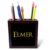 3dRose Elmer accepted well known male name in the USA. Yellow, black charm 5 inch tile pen holder
