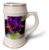 3dRose USA, Oregon. Garden in full bloom with closeup of bearded iris 22oz Stein Mug