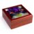 3dRose USA, Oregon. Garden in full bloom with closeup of bearded iris Jewelry Box 7 x 7 inch with 4 inch tile