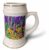 3dRose USA, Oregon. Garden with bearded iris and Russell lupine 22oz Stein Mug
