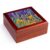 3dRose USA, Oregon. Garden with bearded iris and Russell lupine Jewelry Box 7 x 7 inch with 4 inch tile