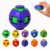3D Rotating Decompression Ball,pressingfingertip Gyroscope (Purple-A)