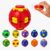 3D Rotating Decompression Ball,pressingfingertip Gyroscope (Red-A)