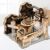 3D Wooden Puzzle for Adults, Electric DIY Marble Run Model Kit with Spiral Funnel, Gear-Driven Motion & Steel Marbles, Brain Teaser Building Toy, Creative Desk Decor Gift for Teens Adults 14+
