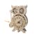 3D Wooden Puzzles for Adults Owl Clock Mechanical Model Kits to Build Handmade Craft Unique
