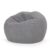3 Foot Rounded Bean Bag, Gray