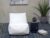 3 Ft. Water Resistant Fabric Bean Bag Chair, White