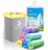 3 Gallon 300 Counts Colorful Small Trash Bags by Teivio, Fit 3.2,3.5 Gal Garbage Bags,Waste Basket, Bathroom Trash Can Bin Liners, Plastic Bags for home office kitchen, Multicolor